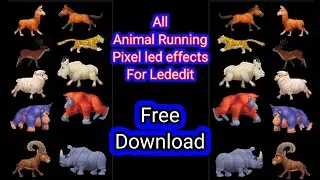 Animals Running Pixel Led Effects | Pixel Led Effects for Led edit #lededit #pixel