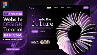 Animated 3D Figma Website Design || FREE Resources || DVxUI