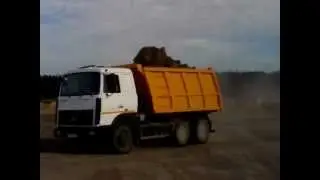 Разгрузка МАЗа