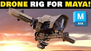 Rigged 3D DRONE for Maya!