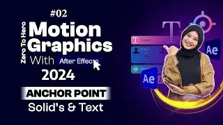 Motion graphics tutorial |  after effects basic | Achor Point solid text | class 2