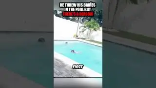 Father Threw His Daughters in the Pool Without Thinking...🙄