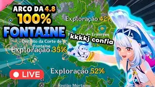 🔴 RUSHANDO FONTAINE 100% pra NATLAN ✨ - Live de Genshin Impact