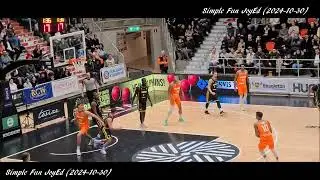 Dolphins Sweden VS Maroussi Greece  - FIBA Game time in Stadium Arena Norrköping