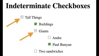 Indeterminate Checkboxes