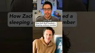Zach Braff confronted a sleeping audience member