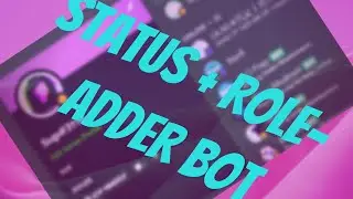 How To Make A Status + Role-Adder Bot! 24/7 Free Hosting With Repl.it!