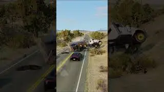 Realistic Highway Car Crashes #126