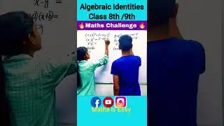 Algebraic Identities Class 9| Class 9 Maths Chapter 2 Polynomials #fun #shorts #youtubeshorts #trend