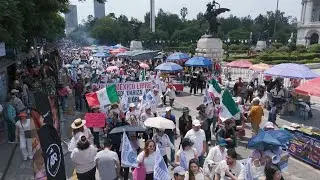 Cientos protestan en México por polémica reforma judicial | AFP