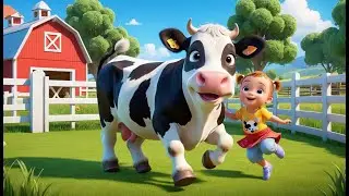Baby Cow Say Moo Moo Moo | Fun Animal Sound Song for Kids | Preschool Learning & Animal Rhymes
