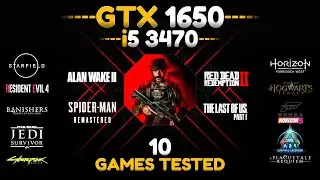 GTX 1650 + i5 3470 - Test in 10 Games