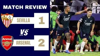 SEVILLA 1-2 ARSENAL REVIEW | Gabriel Jesus Goal + Assist!! | Champions League