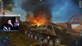 WoT Blitz - И ФАРМ и ФАН ●  Закрутил всю команду на WZ-121B- World of Tanks Blitz (WoTB)