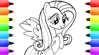 LITTLE PONY Drawings for Kids | When You Draw FLUTTERSHY...