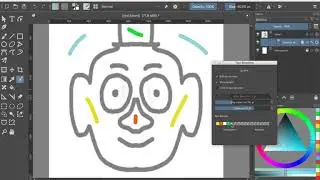 Krita 17   Face painting  - Colorize Mask tool