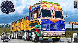 Indian Cargo Truck Simulator 2024 - Uphill Truck Driving Game | Android Gameplay