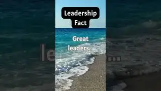 Great leaders see the potential in people and foster efforts...