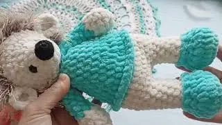 Нарушила правила игры. Игрушки из плюшевой пряжи🧸🦔🦔🐸🐸