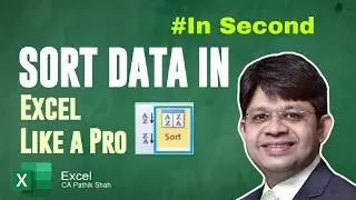 How to Sort Excel data by number, Alphabetical Order , date, colour