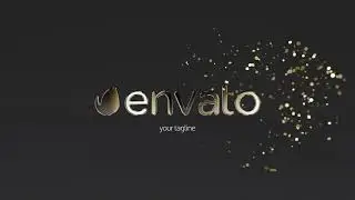 Golden Particles Logo Reveal - After Effects Template