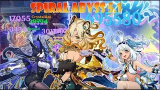 Spiral Abyss 5.1 Bisa Skip Floor 9 & 10 - Genshin Impact #spiralabyssfloor12