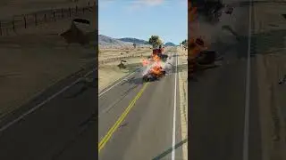 Realistic Highway Car Crashes #60