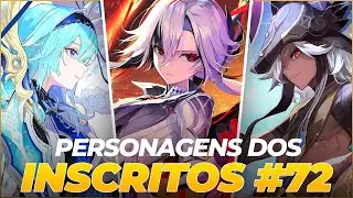 PERSONAGENS DOS INSCRITOS #72 (Cyno, Arlecchino, Navia, Eula e Keqing)