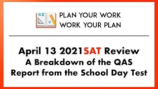 April 13 2021 SAT Review – A Breakdown of the QAS Report from the School Day Test