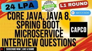 Core Java, Java 8, Spring Boot, Microservice, Docker Real Interview Questions | CAPCO 