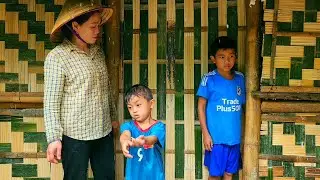 Single mother and son use bamboo to build house DANG THI DU