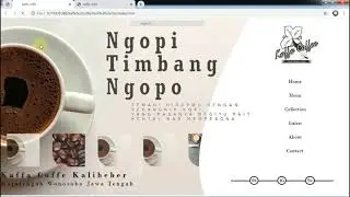 Membuat Halaman Web Caffe with Css HTML 