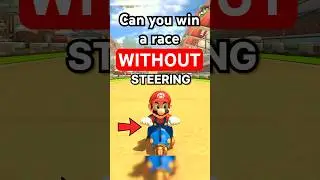 Can you Win a Race WITHOUT Steering? #mariokart #mario #nintendo #gaming