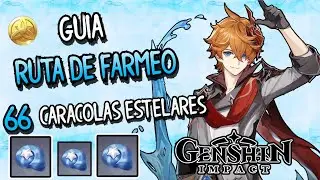 DONDE CONSEGUIR CARACOLAS ESTELARES || Ruta de Farmeo ||Genshin impact