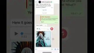 Text us now on WhatsApp and receive a sneak-preview of 'Ritual'! Go to wt.lnk.to/ritual_whatsapp