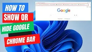 How to Show or Hide The Google Chrome Bookmarks Bar
