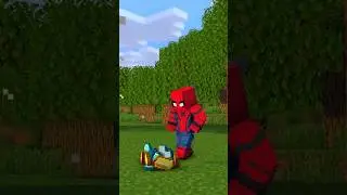 HELP Herobrine Break The Mystery Bedrock vs Super Hero #shorts #trending #superman