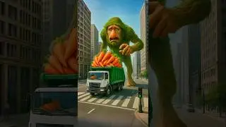 Evolution of Brr brr Patapim chasing a garbage truck carrying big carrots into a flying robot