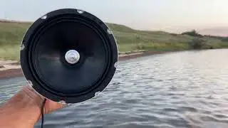 Работающий динамик под водой  Russian Bass M165X