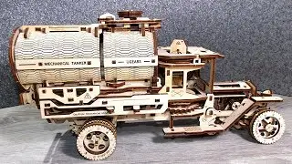 Деревянный конструктор Автоцистерна  от UGEARS (Югерс). 3D конструктор