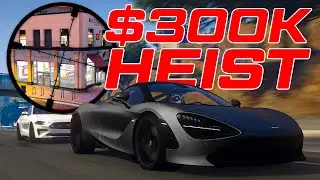 HUGE $300k Bank Heist in GTA 5 RP