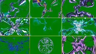 Green Screen Neon Fractal Art | No Copyright VFX 2020 | Chroma Key | 