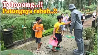 Prank naughty..!! Statue prank || Living statue prank