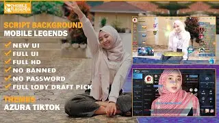 Background Mobile Legends x Tiktok Viral Azura Full UI