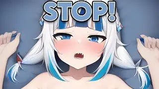 Gura can't stop her body from shaking...