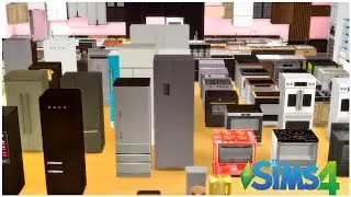 [200+] KITCHEN ESSENTIALS | COUNTERS, CABINETS, STOVE, COOKTOPS, REFRIGERATORS | CC FOLDER || SIMS 4