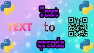 How to Convert QRcode to TEXT using python | How to convert TEXT to QRcode using python | QRcode