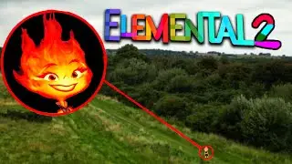 Mi dron captura a EMBER LUMEN de la película 'ELEMENTAL' EN LA VIDA REAL