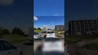 Arrogant Jerk Tries to Cut into the Lane! ROAD CONFLICT!