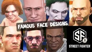 Street Fighter 6 - Famous Face Designs by MarcusGarlick